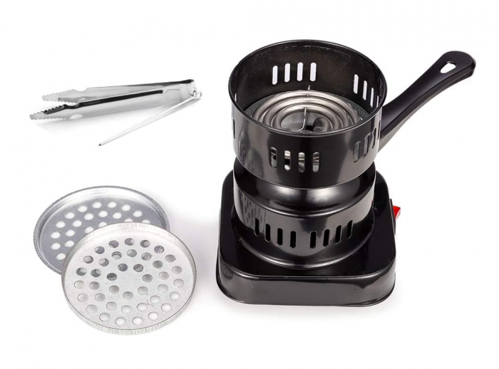 Aprinzator Carbuni Narghilea Electric RMAN 600 W, negru [3]