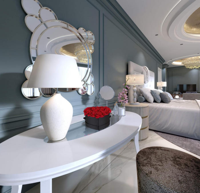 Aranjament floral Relaxdays cu trandafiri in forma de inima, cutie neagra [3]