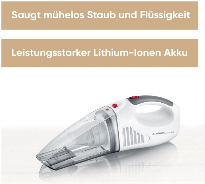 Aspirator auto fără fir SEVERIN S´POWER Home & Car Li 20, HV 7144 [2]