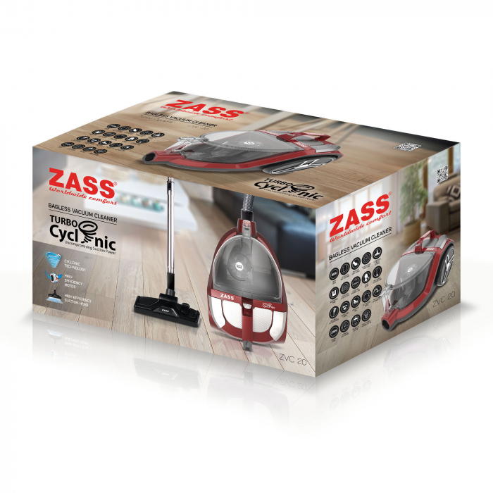 Aspirator ciclonic, fara sac Zass ZVC 20 800W [5]
