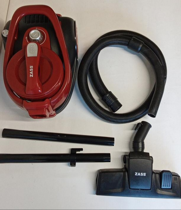 Aspirator cyclonic Zass ZVC 14, Culoare Visiniu/Negru, 800W, putere la perie 200W, capacitate 2,3L, Filtru Hepa, Clasa A [2]