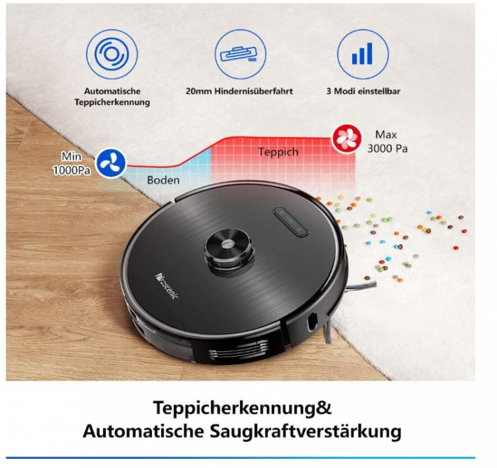 Aspirator robot Proscenic M8, navigare cu laser LDS [9]