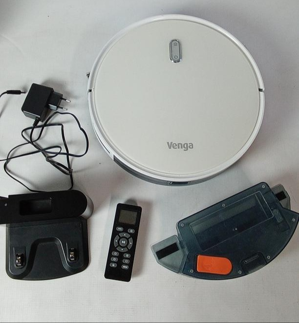 Aspirator robot Venga! VG RVC 3000 cu funcție de mop, ușor de utilizat, 6 moduri de curățare, silențios, alb [2]