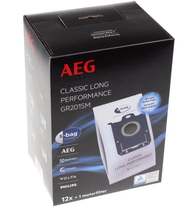 Set 12 saci de aspirator GR201SM + 1 filtru, AEG 9001688242 [2]