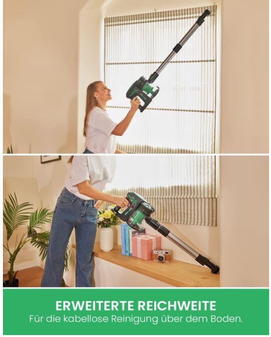 Aspirator vertical fără fir Vactidy V8, autonomie până la 35 de minute [12]