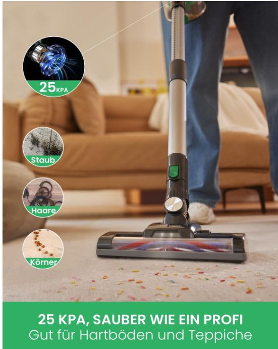 Aspirator vertical fără fir Vactidy V8, autonomie până la 35 de minute [10]