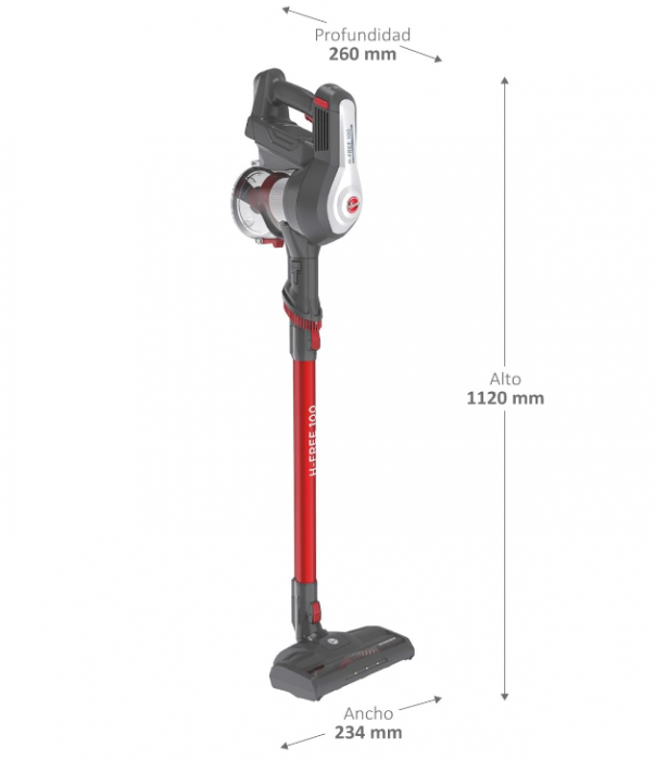 Aspirator vertical Hoover H-FREE 100 PETS fără sac si fir [10]