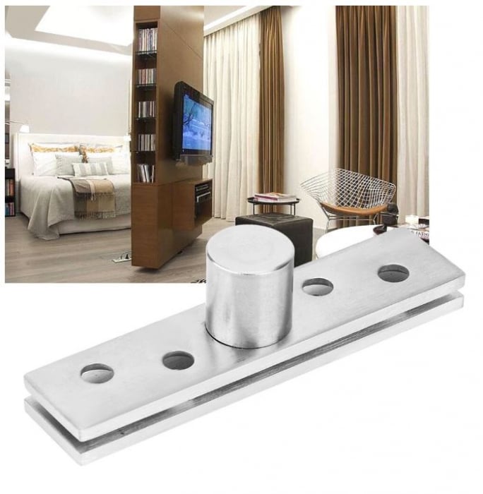 Balama pivotanta, rotativa 360 grade, inox, 100 x 20 mm, argintiu [4]