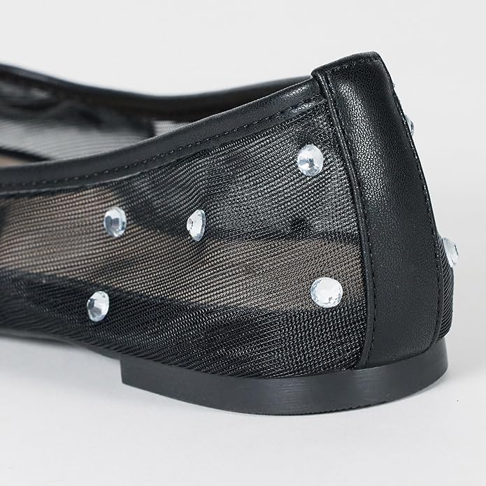 Balerini dama The Drop, plasa neagra cu strasuri [3]