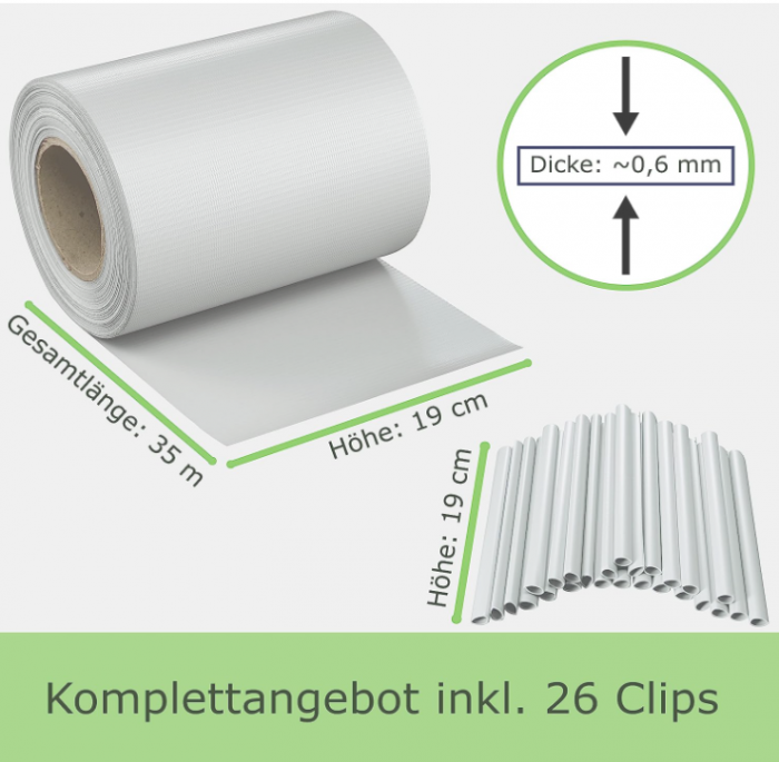 Banda de protectie vizuala pentru gard workingHOUSE, din PVC, pentru pastrarea intimitatii [7]