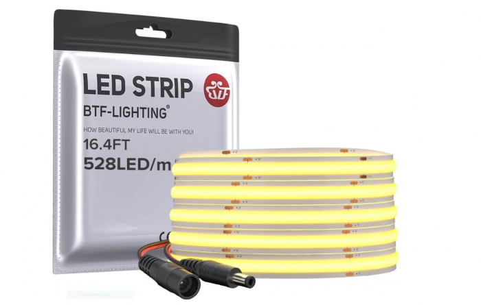 Banda LED de inalta densitate BTF-LIGHTING FCOB COB, alb natural, 5m [1]