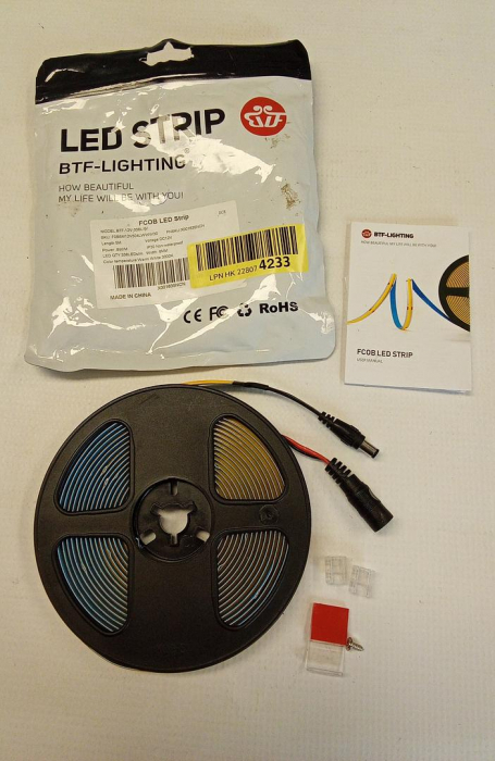 Banda LED de inalta densitate BTF-LIGHTING FCOB COB, alb natural, 5m [2]