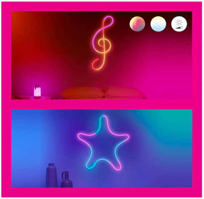 Banda LED RGB inteligenta WiZ, 3 metri, 16 milioane de culori [5]