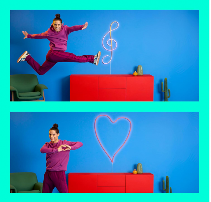 Banda LED RGB inteligenta WiZ, 3 metri, 16 milioane de culori [7]