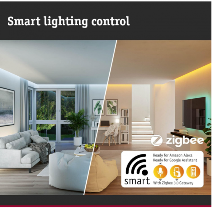 Banda LED RGB Paulmann 3m, 20W, alb, 50081 [6]