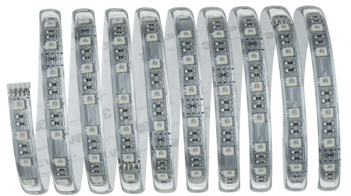 Banda LED RGB Paulmann 3m, 20W, alb, 50081 [4]
