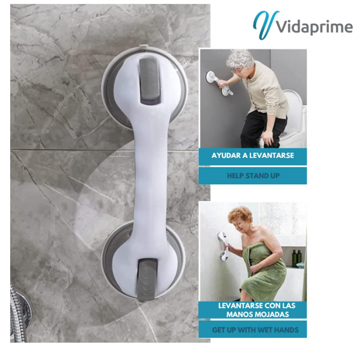 Bara de sprijin pentru baie VidaPrime cu Ventuză, pentru batrani, 30 cm [5]
