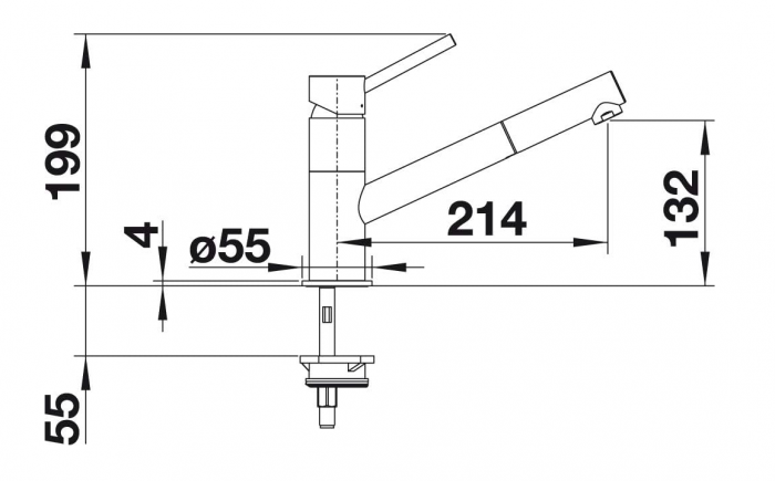 Baterie bucătărie Blanco Kano 525046 [4]