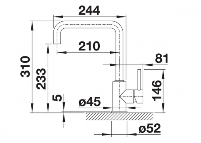 Baterie de bucatarie BLANCO Mili 523 103, antracit [2]