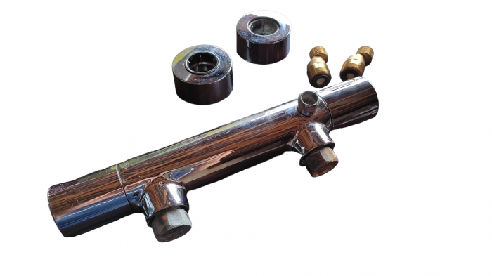 Baterie duș cu termostat Grohe, crom, montare pe perete [2]