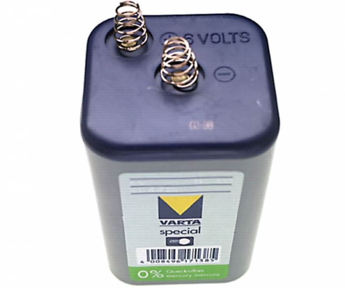 Baterie Varta Longlife Block 4R25, 7500 mAh, 6V, cu 2 arculete, 430101111 [2]
