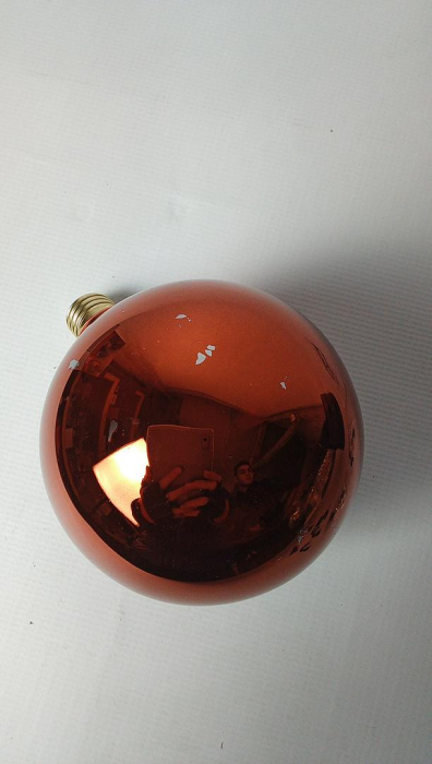 Bec LED dimabil EGLO, vintage, E27, 4 wați, 30 lumeni, alb cald, 2000k, G125, Ø 13cm [2]