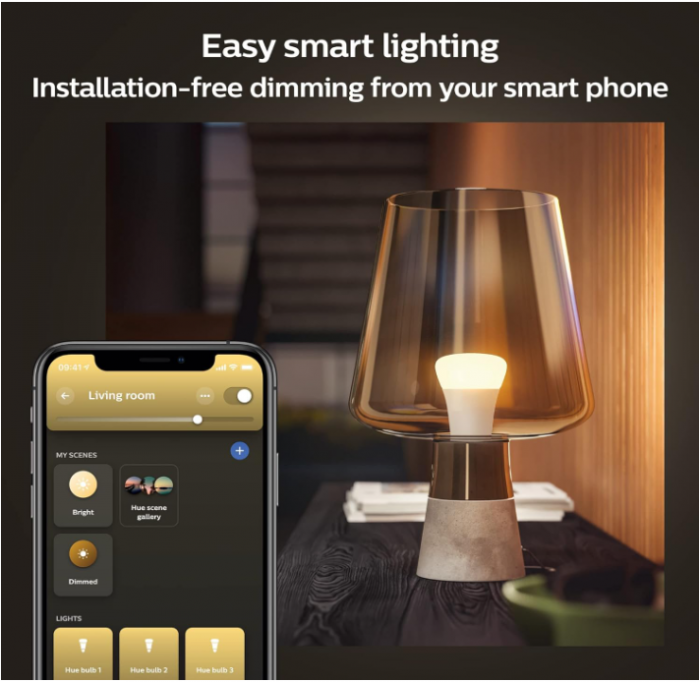 Bec LED inteligent Philips Hue White A60 [E27 Edison] [8]