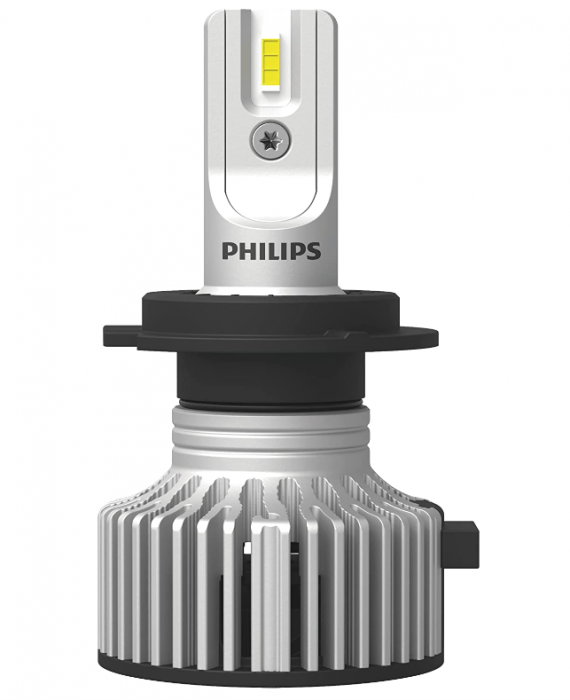 Bec Philips Ultinon Pro3021 LED pentru faruri auto (H7), lumină albă rece de 6.000K, set de 2 [2]