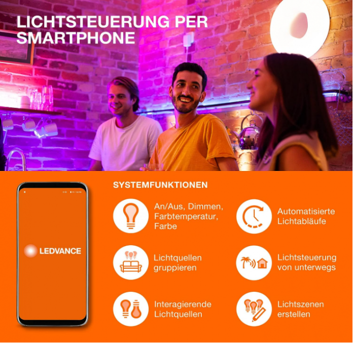 Bec vintage Smart LED LEDVANCE Gold 6W, 2400K, E27 [5]