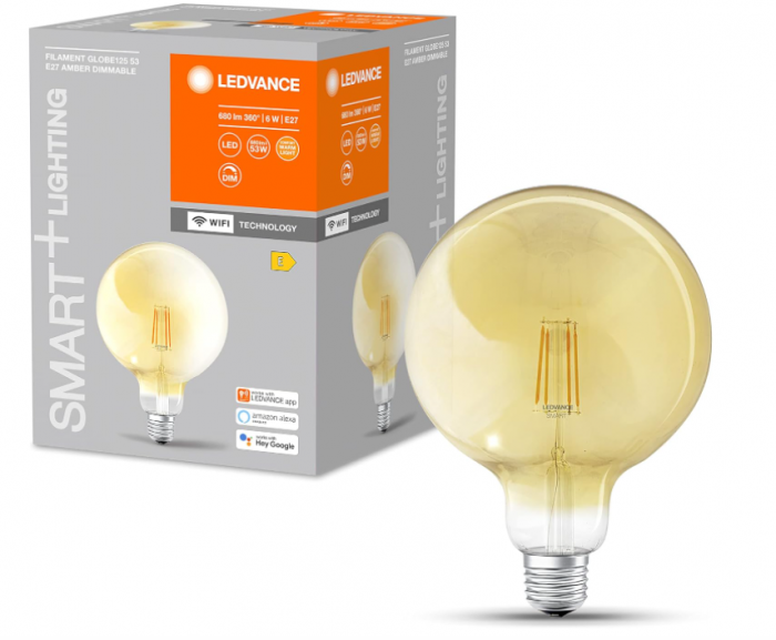 Bec vintage Smart LED LEDVANCE Gold 6W, 2400K, E27 [2]