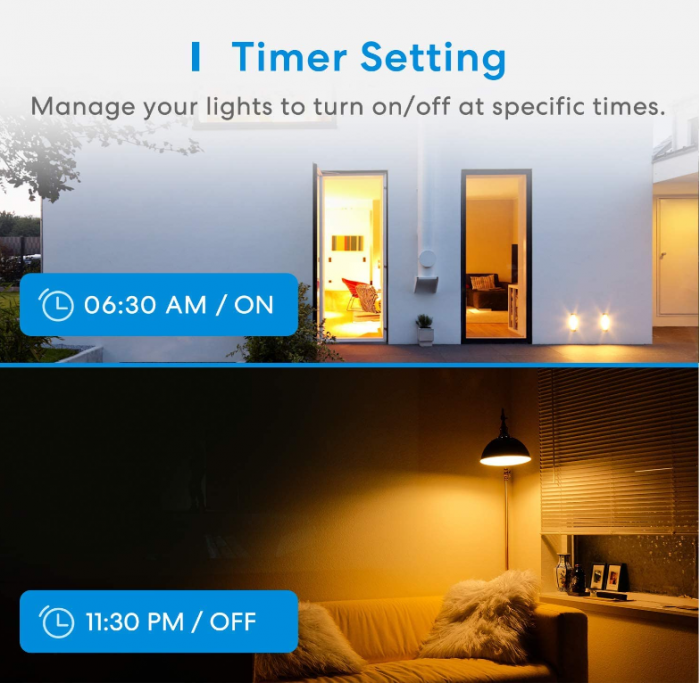 Becul Meross WLAN Edison Vintage, Funcționează cu Apple HomeKit [8]