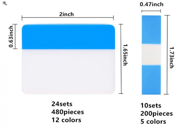 Benzi de index adezive de 680 bucăți [2]