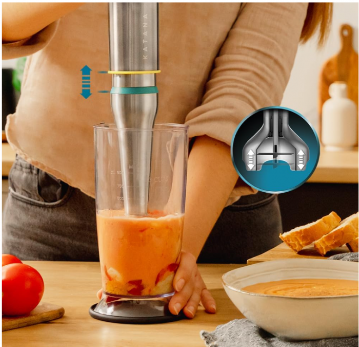 Blender de mână Cecotec Katana, 1500 W, 4 lame [9]