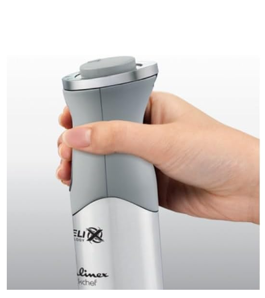 Blender de mana, Mixer vertical Moulinex QuickChef DD65AD10, oțel inoxidabil, gri [6]