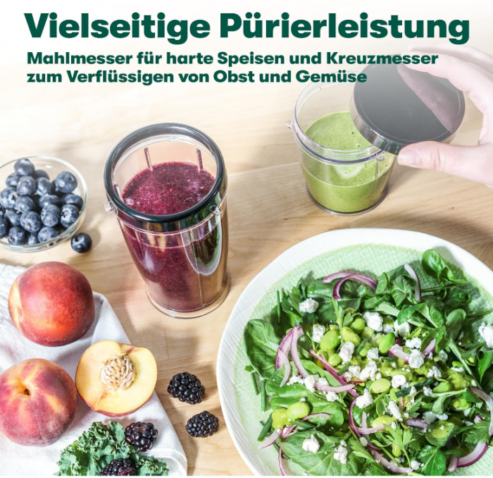 Blender pentru smoothie-uri si bauturi BELLA 240 W, 400 ml, din oțel inoxidabil/negru [9]