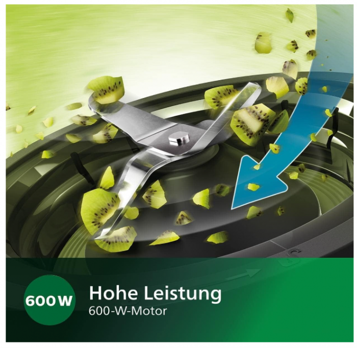 Blender Philips HR2291/41, 600 W, recipient 2L, 2 viteze + puls [8]