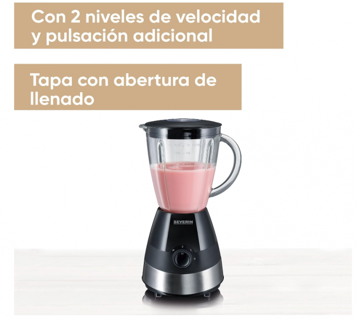 Blender Severin SM 3718 cu recipient de sticlă 1.5 L, 550 W [6]