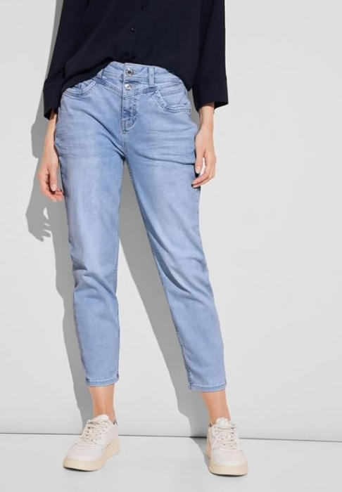 Blugi cu talie inalta pentru femei Street One A377239, albastru, 34W/28L [1]