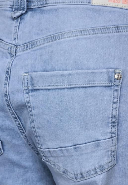 Blugi cu talie inalta pentru femei Street One A377239, albastru, 34W/28L [9]