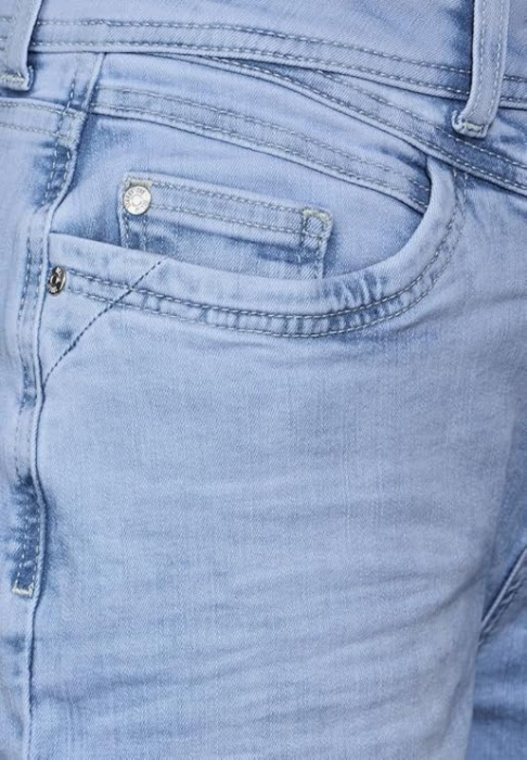 Blugi cu talie inalta pentru femei Street One A377239, albastru, 34W/28L [8]