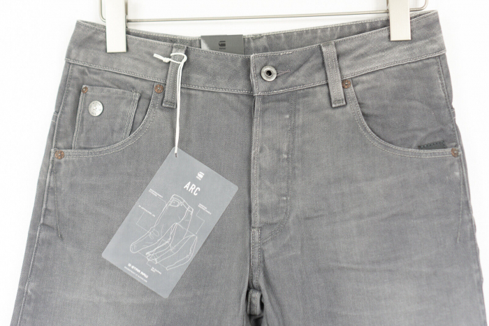 Blugi de barbati G-StarARC 3D Tapered Relaxed Fit Accel Grey Stretch Denim, gri [5]