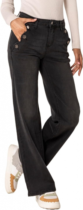 Blugi de damă Nina Carter P195 denim cu talie înaltă, Marimea XS/34 [7]