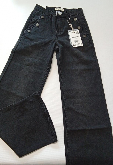 Blugi de damă Nina Carter P195 denim cu talie înaltă, Marimea XS/34 [2]