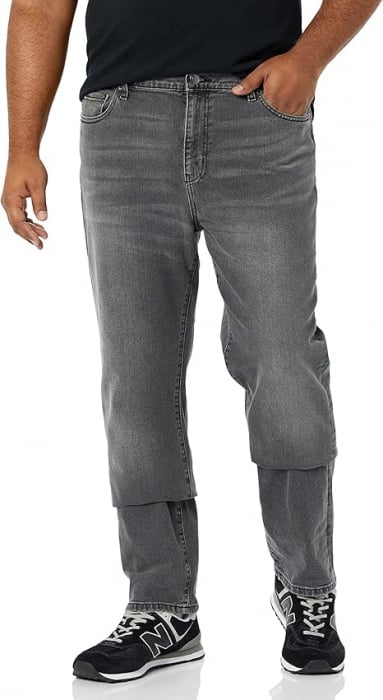 Blugi slim fit pentru bărbați de la Amazon Essentials, gri,  34W / 29L [4]