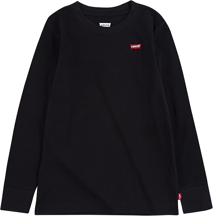 Bluza cu maneca lunga copii Levi's LVB L/S BATWING CHESTHIT TEE, negru, 14 ani, 164 cm [1]