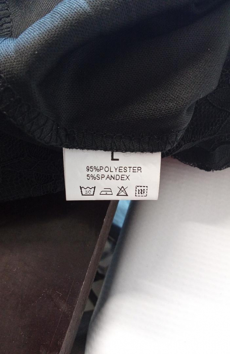 Bluza cu maneca lunga pentru femei Star Vixen, maneca larga, cu dantela, negru, L [4]