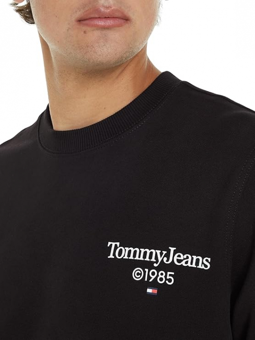 Bluza cu maneca lunga Tommy Jeans Tjm Reg Entry Graphic Crew, DM0DM18609, negru, XL [6]