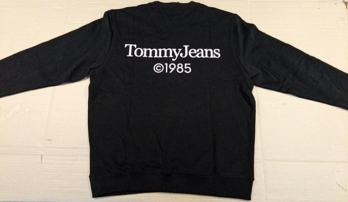 Bluza cu maneca lunga Tommy Jeans Tjm Reg Entry Graphic Crew, DM0DM18609, negru, XL [4]