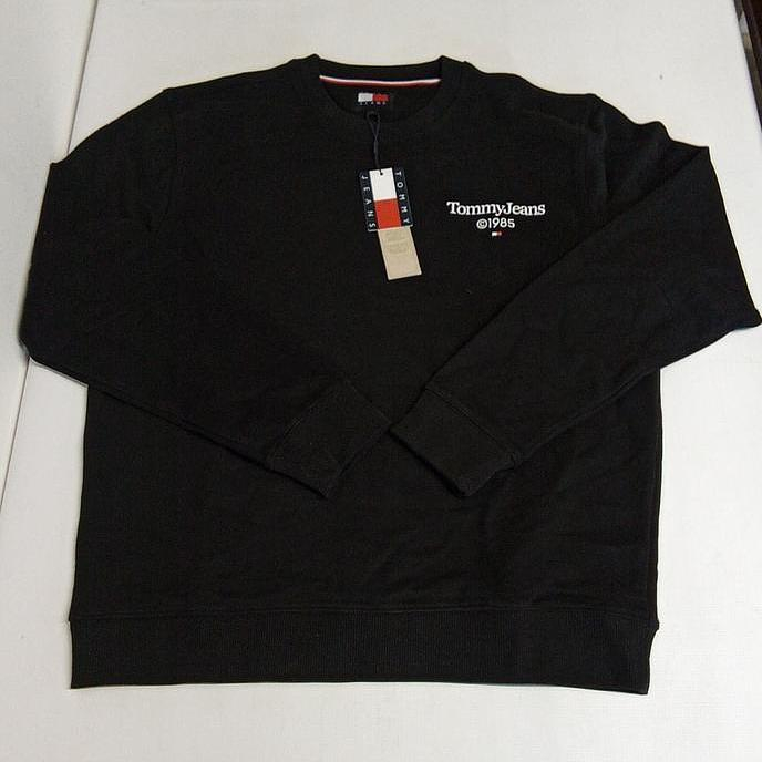 Bluza cu maneca lunga Tommy Jeans Tjm Reg Entry Graphic Crew, DM0DM18609, negru, L [2]