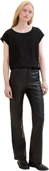 Bluza cu maneca scurta pentru femei TOM TAILOR Denim, negru, XXL [2]